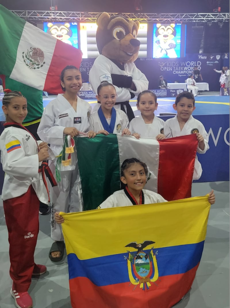 Anahí Peralta en el Kids World Open Taekwondo Championships 2023