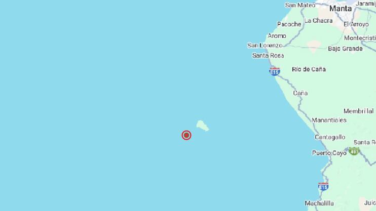Nuevo sismo de magnitud 3.5 se registró frente a las costas de Puerto López, Manabí