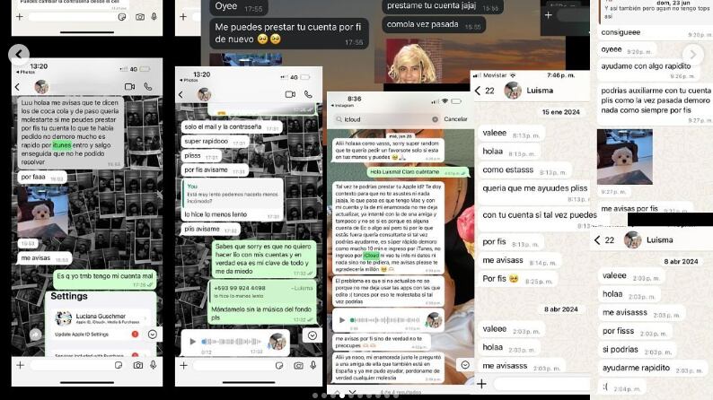 Chats revelados por las víctimas de acoso sexual por parte del fotógrafo Isma Visual