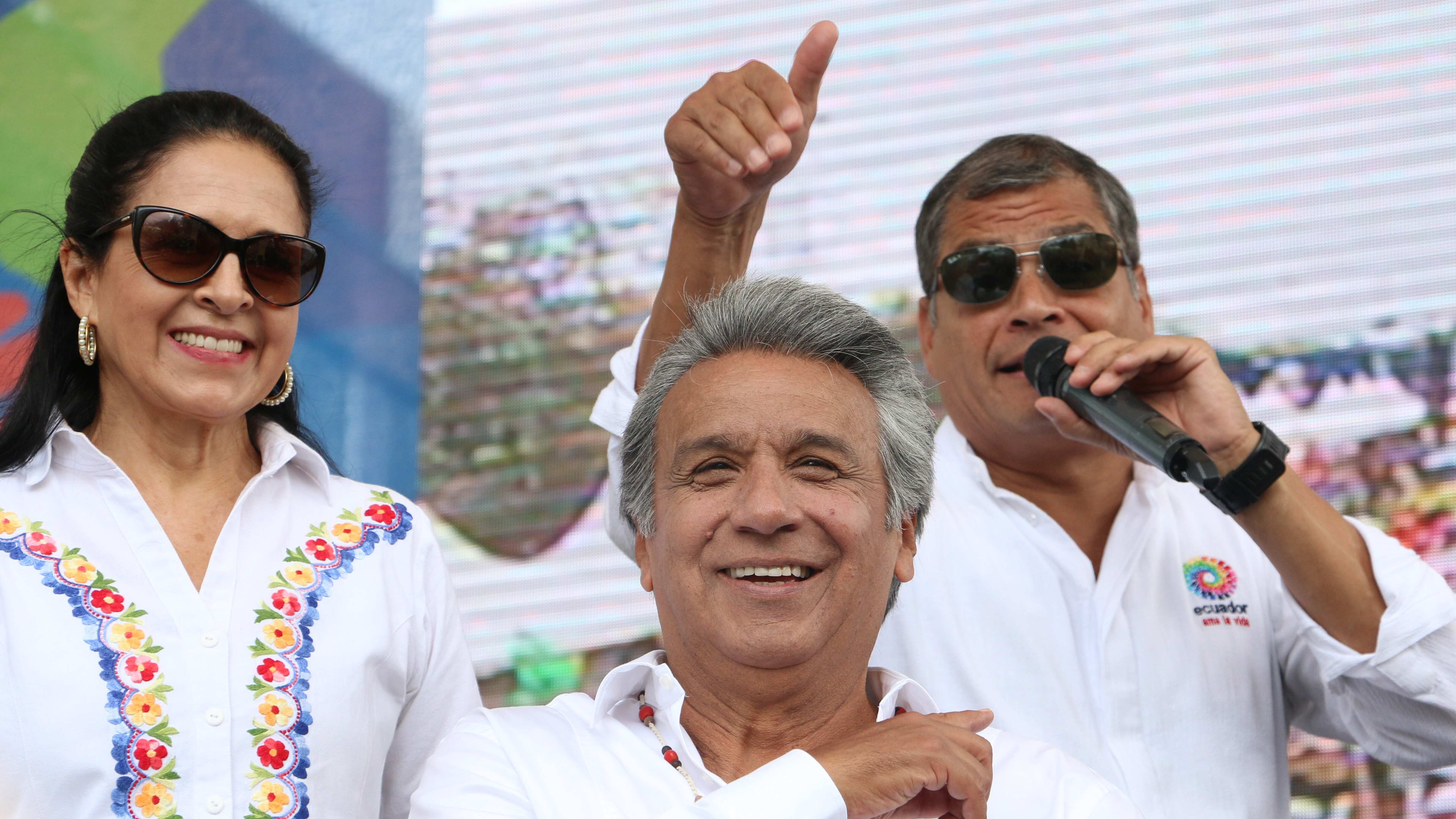 Presidente electo de Ecuador, Lenín Moreno, y el mandatario Nacional, Rafael Correa/EFE