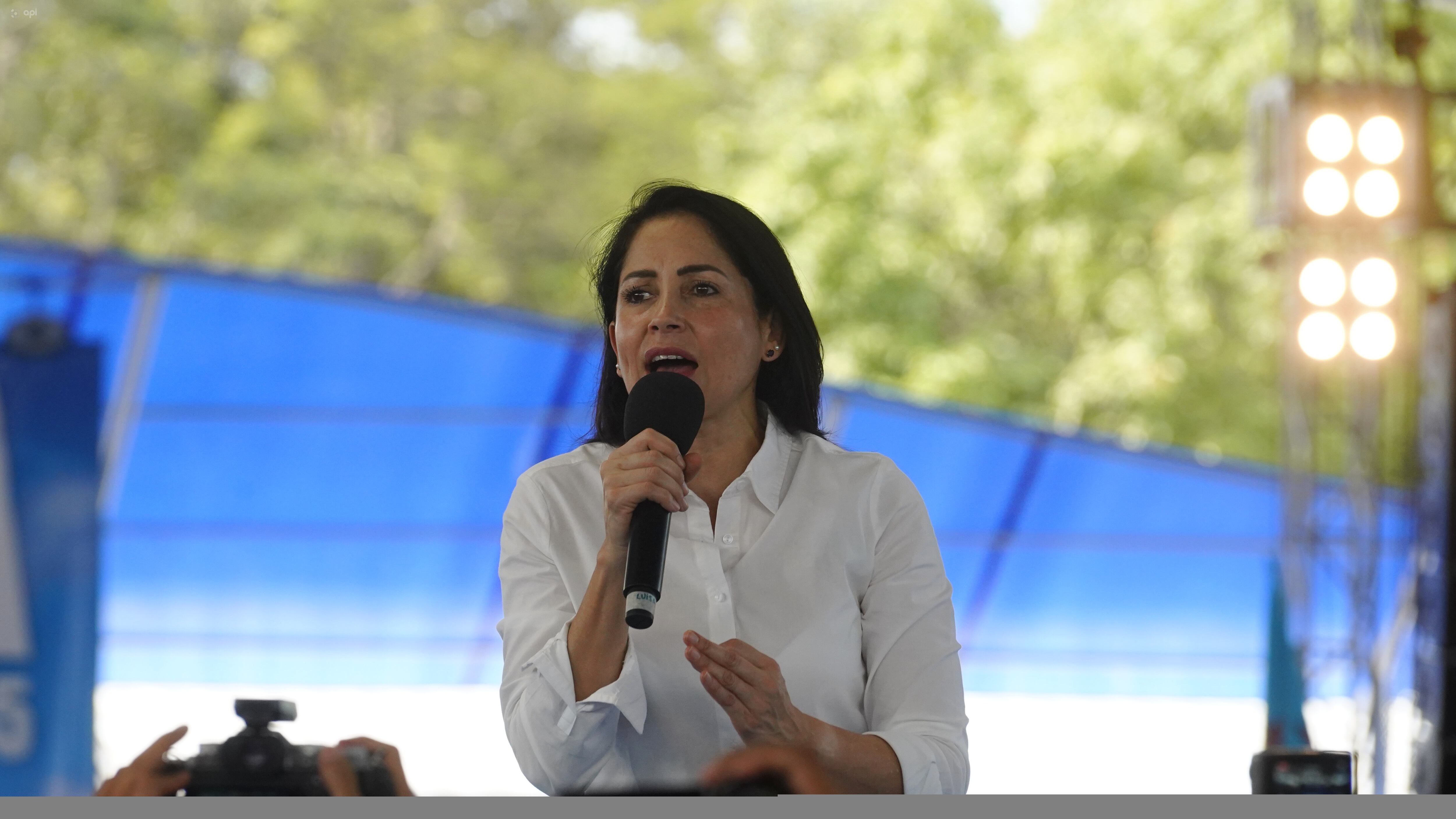 Luisa González, candidata a presidenta de Ecuador por el Movimiento Revolución Ciudadana en alianza con Reto