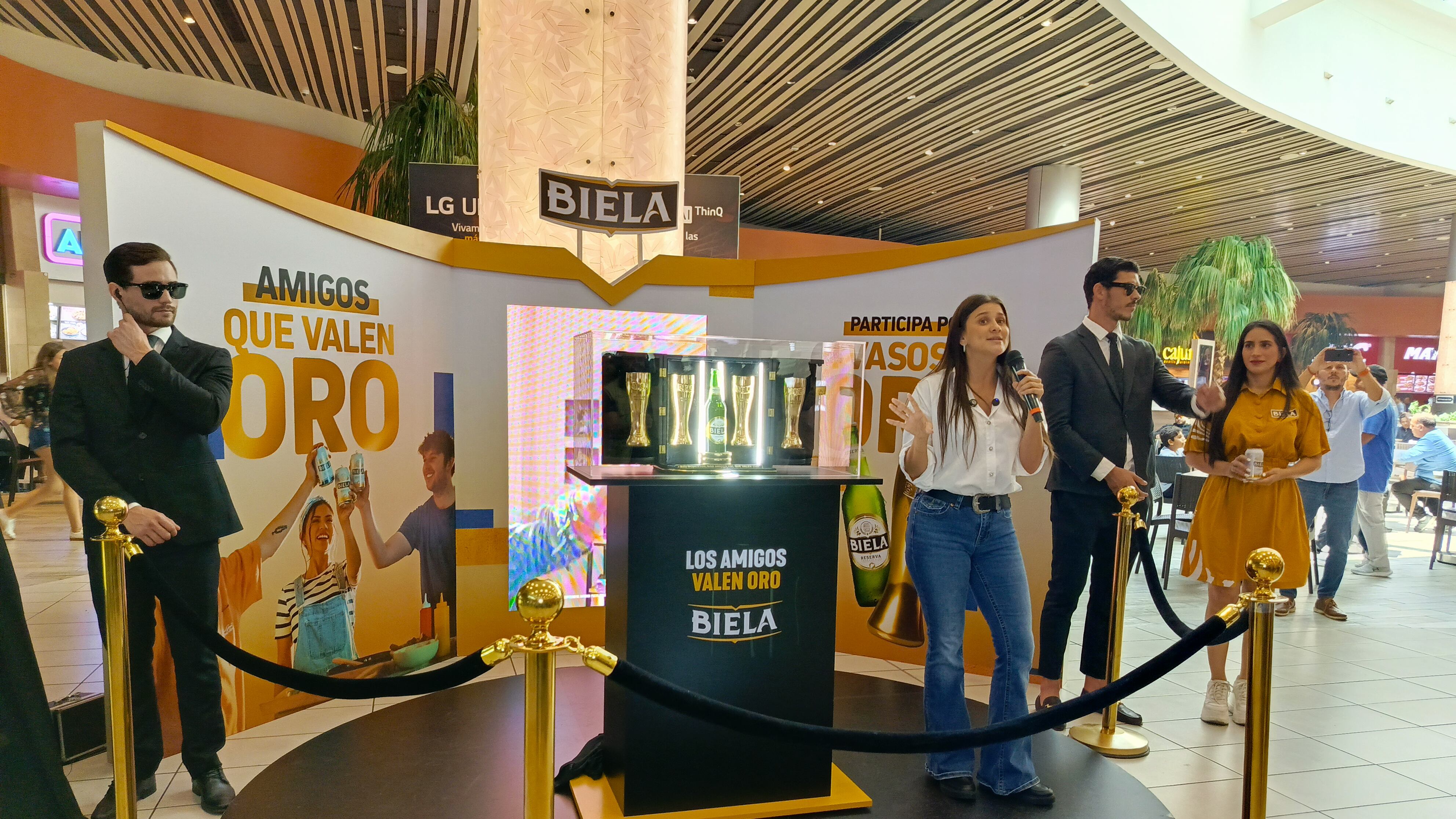 Campaña de Biela: Presentación de los vasos de oro al público