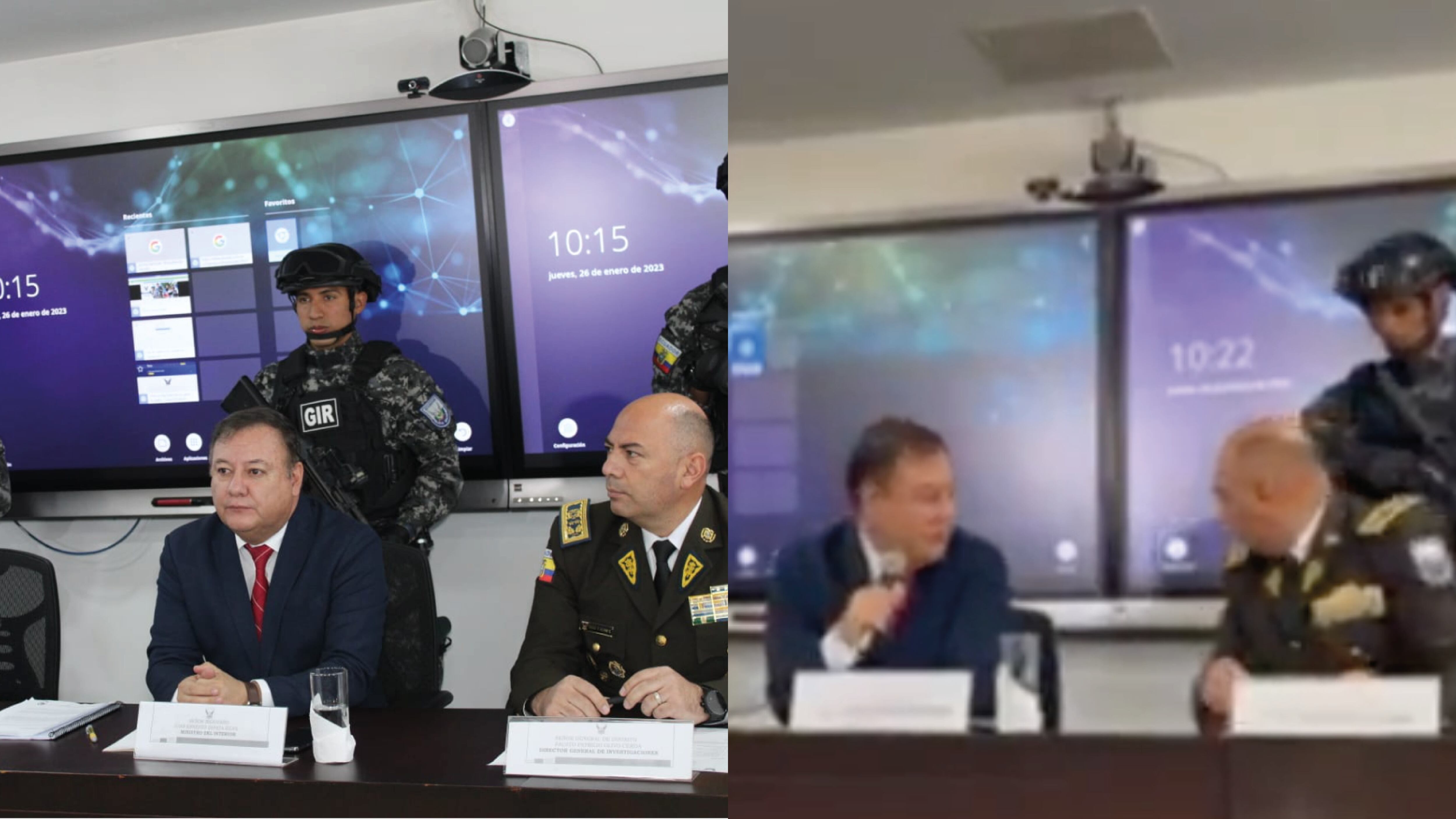 "Pasa en las mejores familias, no se preocupen": Lo que hizo Juan Zapata al momento que se desmayó un policía en la rueda de prensa