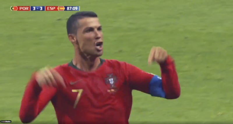 Cristiano Ronaldo aparece en el video de Shakira.