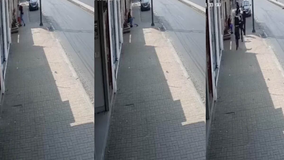 Persecución de delincuente en Durán