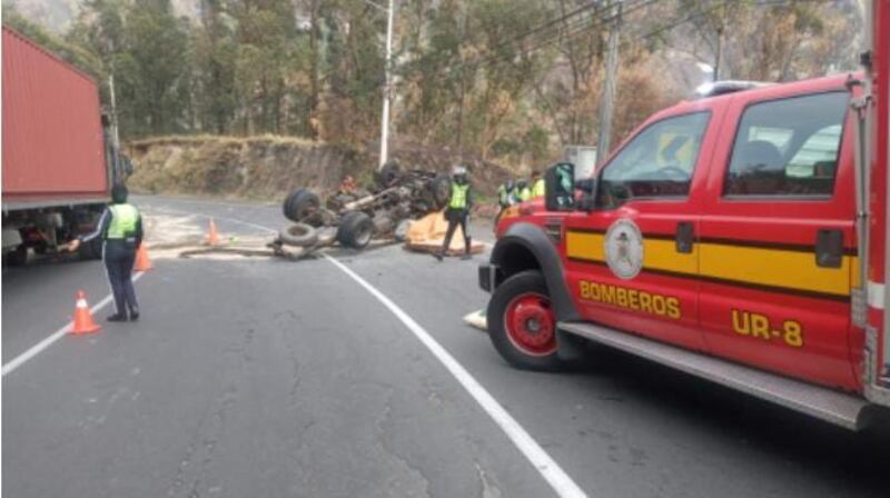 Accidente de tránsito en Quito.