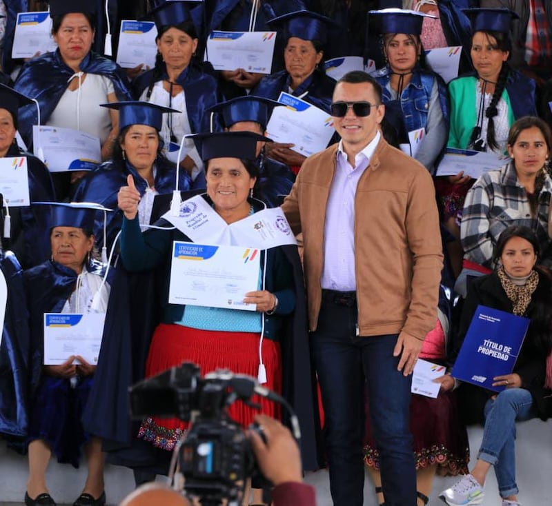 Daniel Noboa cumple agenda en Cuenca