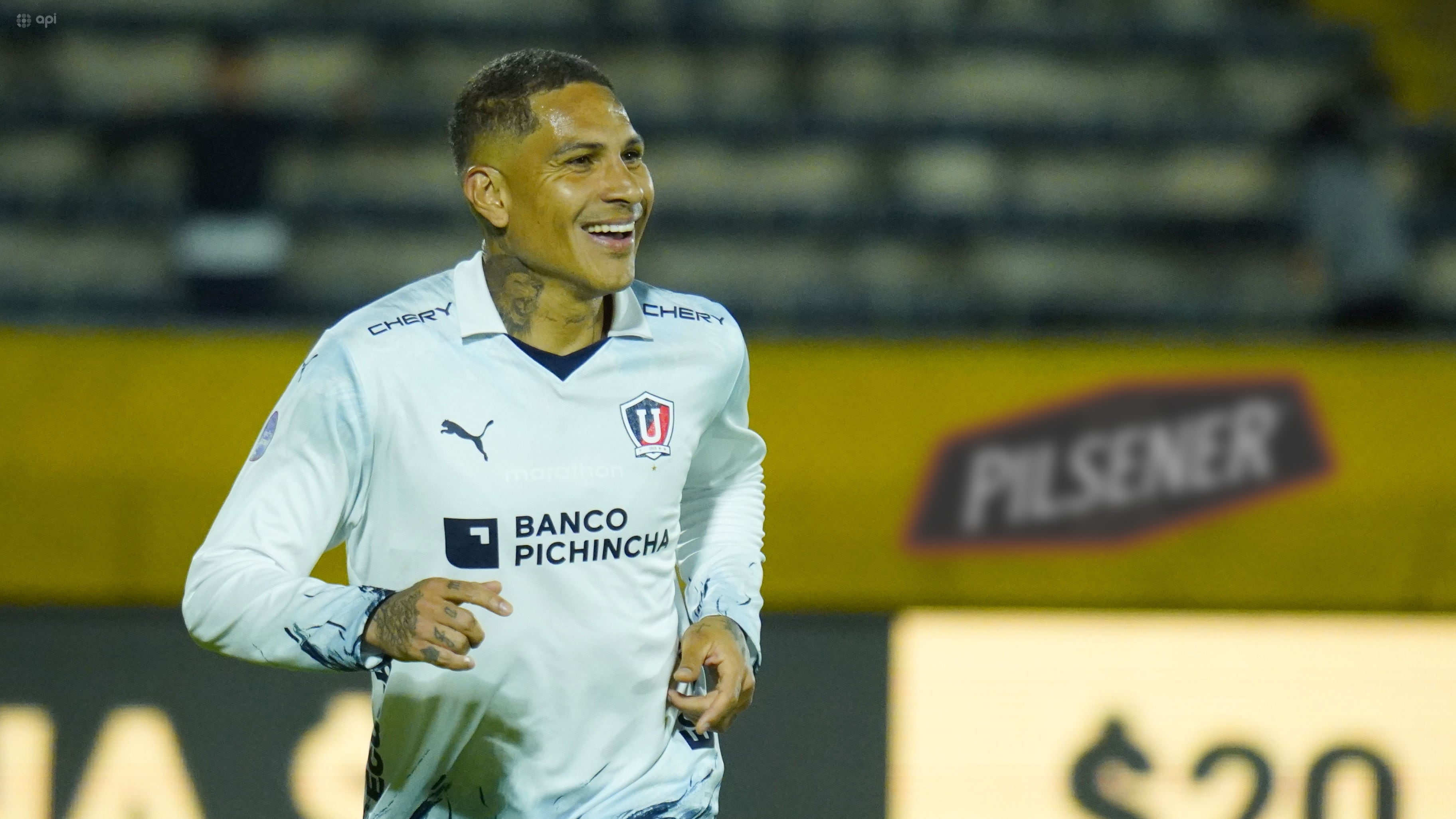 Quito 26 de noviembre 2023. Cumbaya recibe a Liga Deportiva Universitaria en el estadio Olímpico Atahualpa por la fecha 14 del campeonato nacional de fútbol LigaPro Bet593.
API / DANIEL MOLINEROS