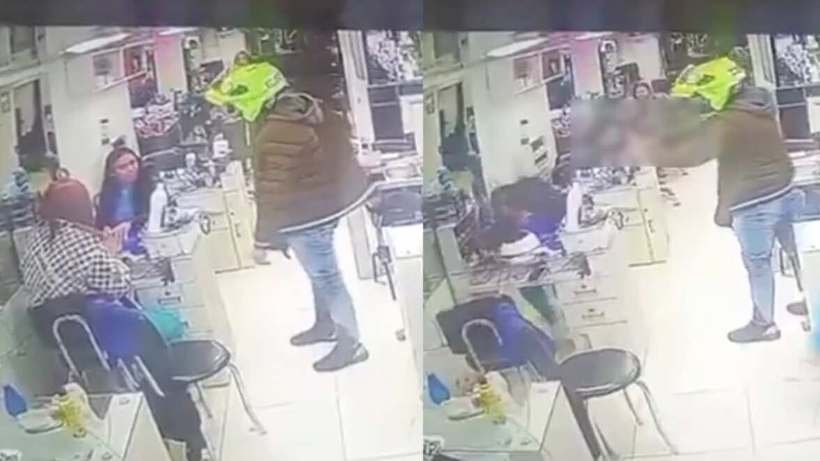 Policía en servicio activo asesinó a su expareja en una peluquería en Colombia