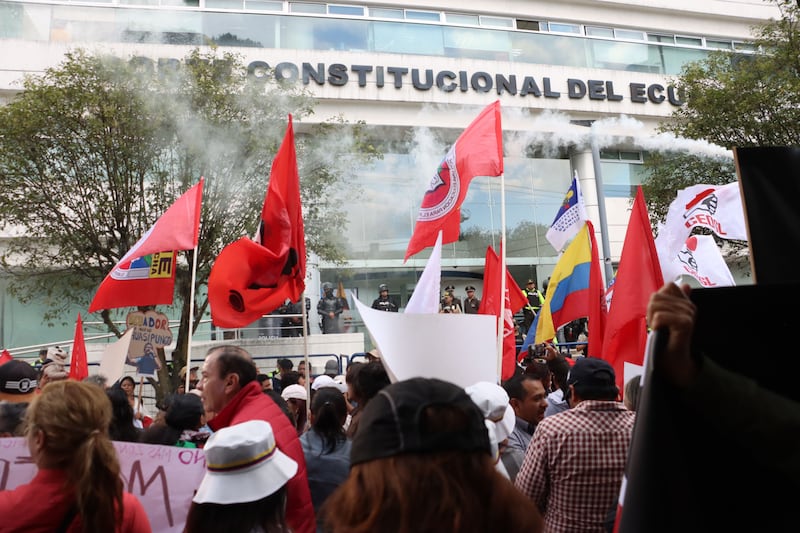 Organizaciones sociales se movilizaron a favor de la Corte de Constitucional