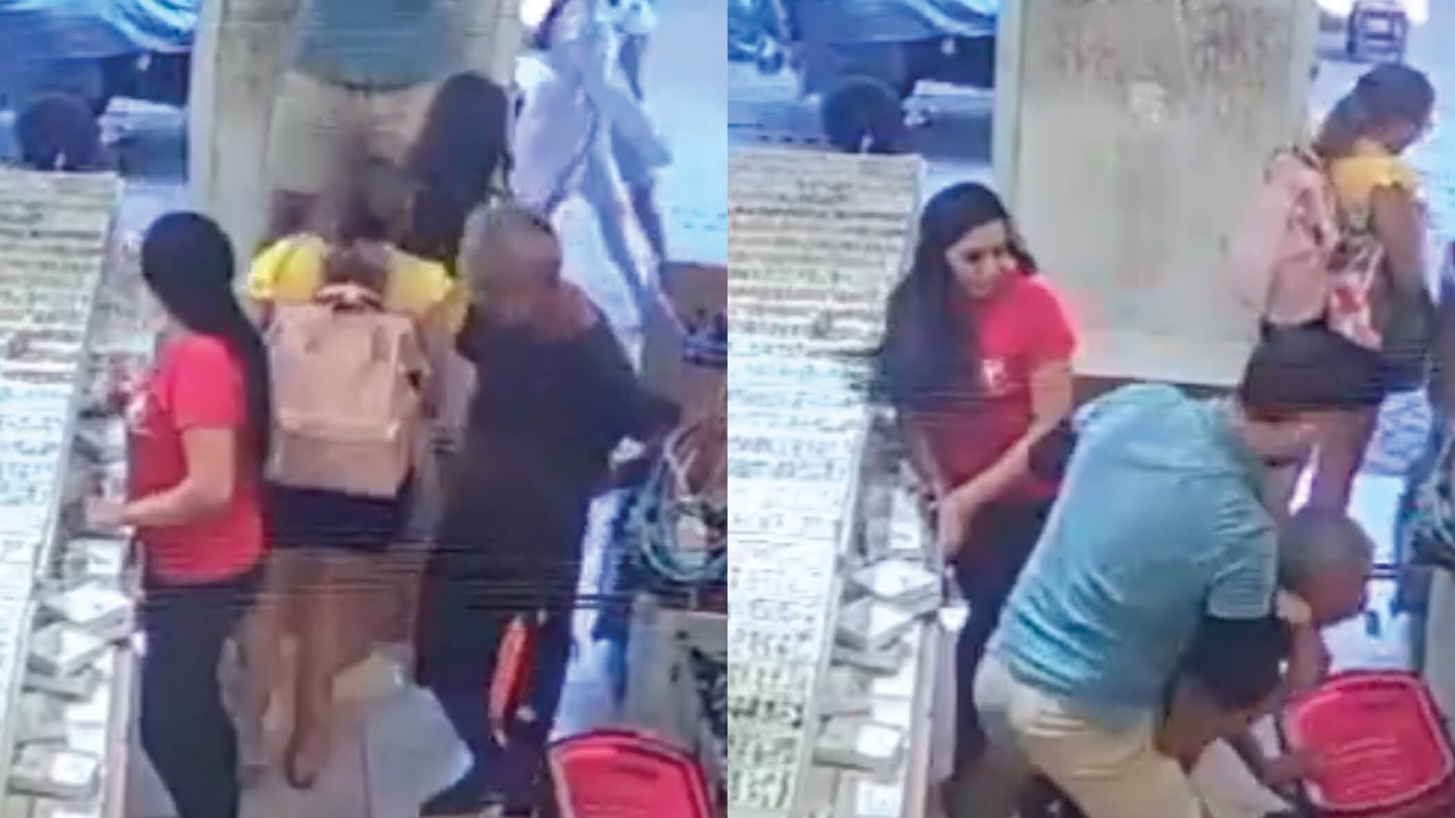 Cámara de seguridad capta a un sujeto agrediendo sexualmente a una mujer, así reaccionaron los transeúntes