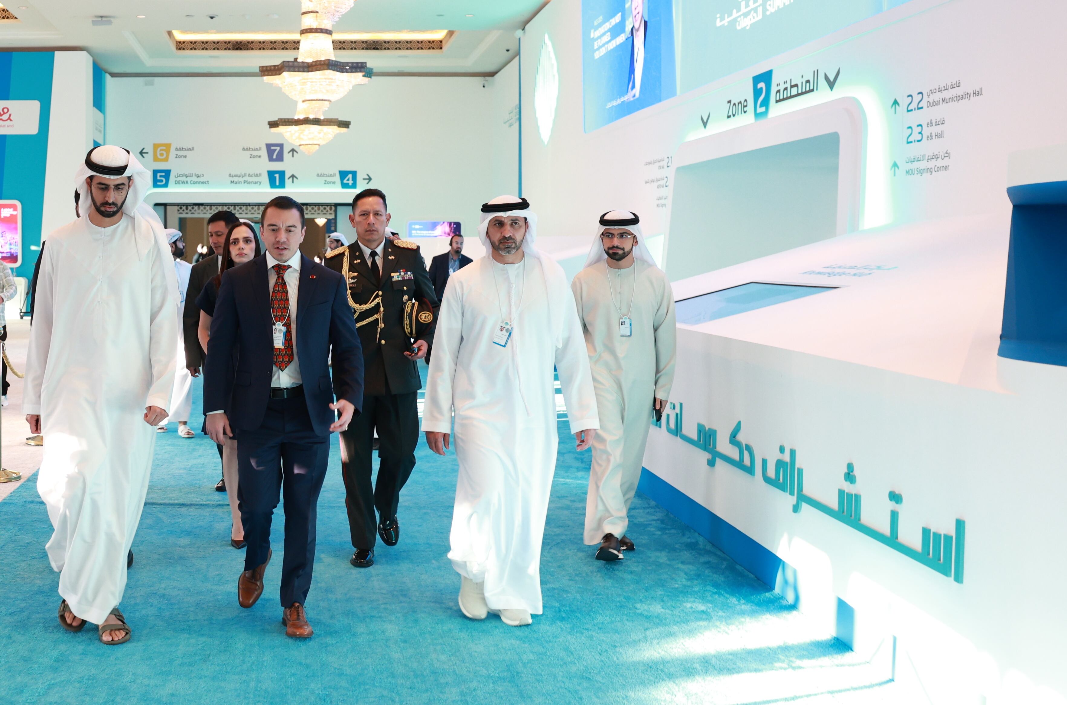 El Presidente Noboa posiciona al país como socio confiable en el Foro Nuevo Ecuador, durante la Cumbre Mundial de Gobiernos 2026