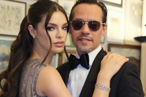 “Fatales los dos”: tunden a Nadia Ferreira y Marc Anthony por sus looks en el Gran Premio de Miami