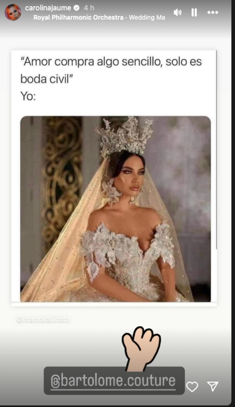 Vestido de novia de Carolina Jaume