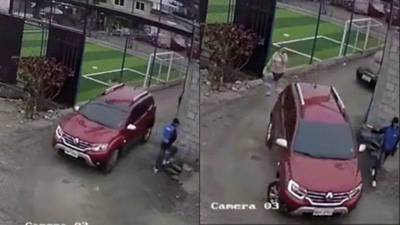 Lo que captaron las cámaras de seguridad del lugar