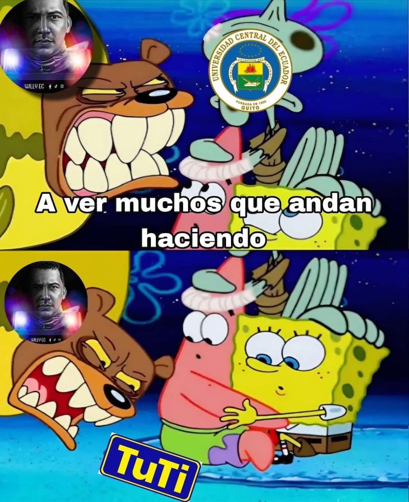 Willy Ec y estudiantes de la UCE en Quito: los memes que se han viralizado en redes sociales