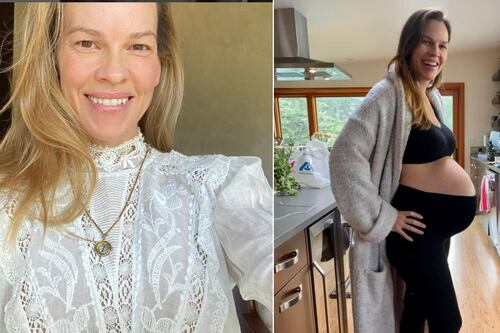 Así disfrutó Hilary Swank su primer Día de las madres pese a las críticas por concebir a sus 48 años