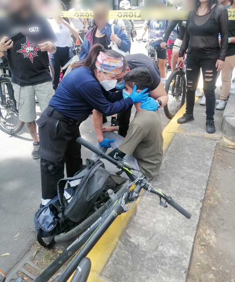 Accidente en el ciclopaseo