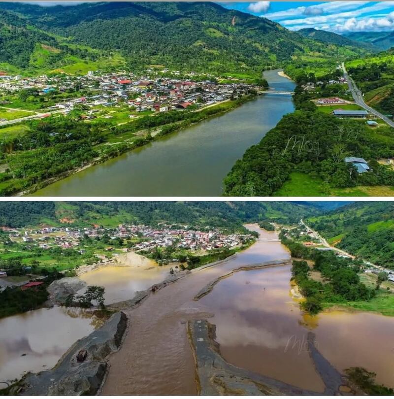 Ejército Ecuatoriano llevó a cabo una operación militar en la confluencia de los ríos Yacuambí y Zamora, como parte de la lucha contra la minería ilegal en la provincia.