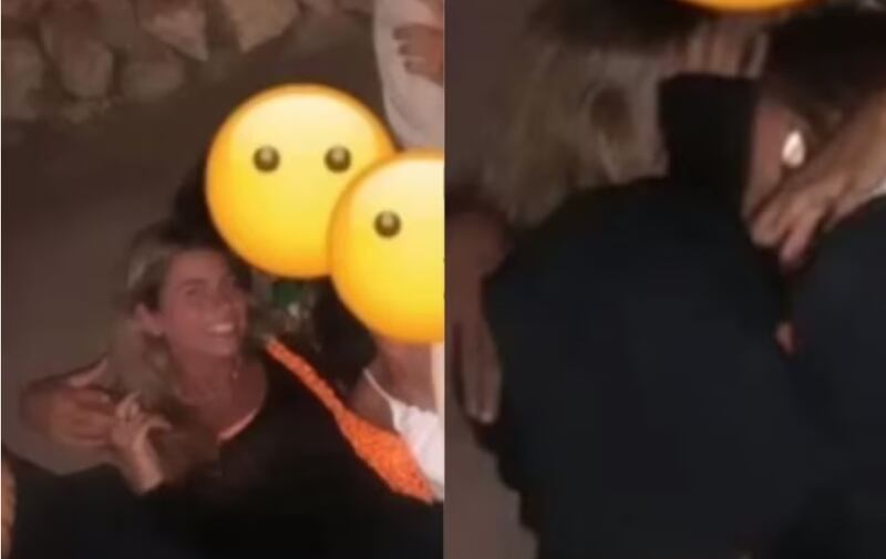 Clara Chía en aparente estado ebriedad