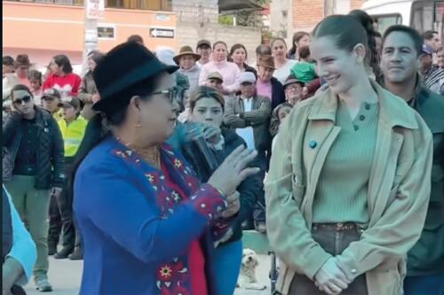 Lourdes Tibán y Lavinia Valbonesi se reunieron en Sigchos