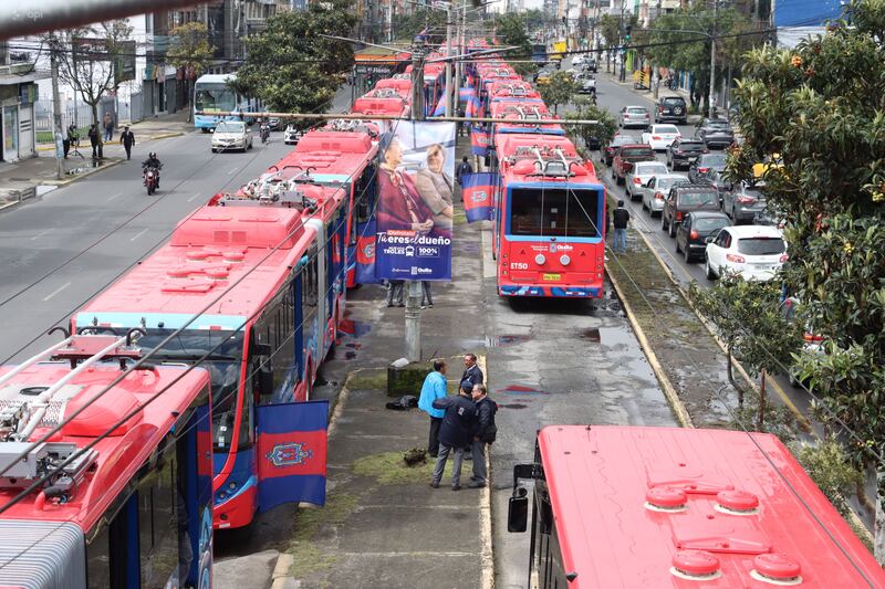 Quito, lunes 31 de marzo del 2025
Inauguración de los nuevos Trolebuses para la ciudad capital, en el sector de la parada el Girón.
Fotos : API / Rolando Enríquez