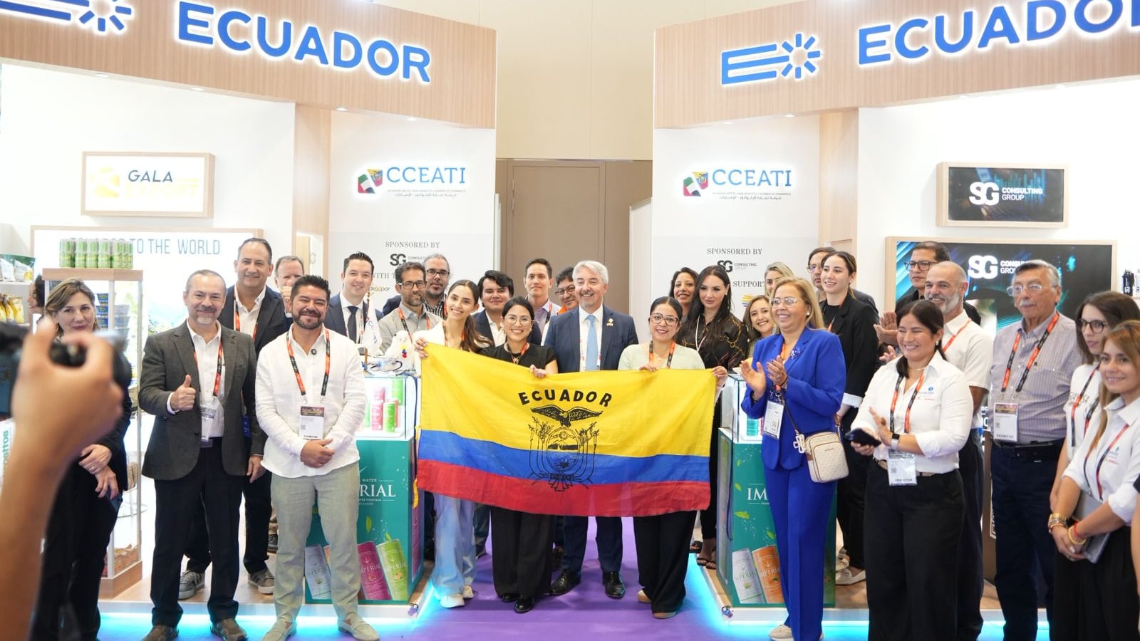 Ecuador fortalece su presencia comercial en Emiratos Árabes Unidos con el
liderazgo de la CCEATI, en Gulfood 2026