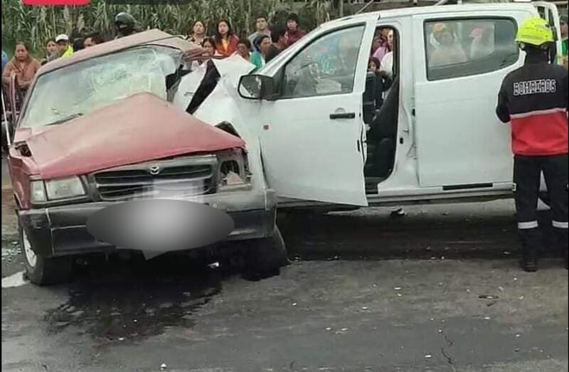 Mortal accidente se registró este domingo en Salcedo.