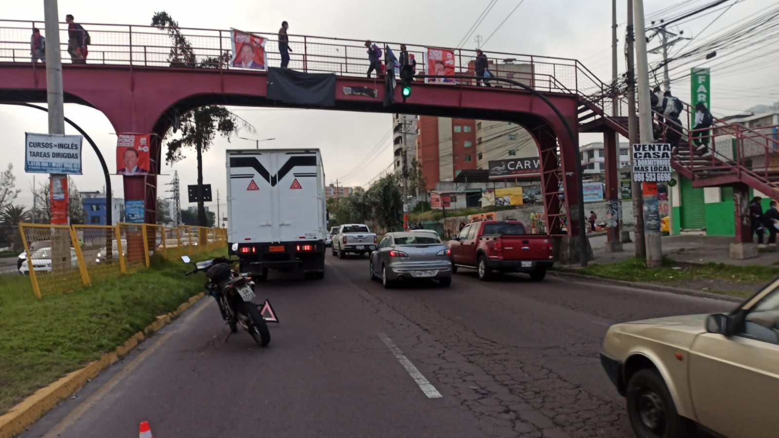 Vías cerradas en Quito