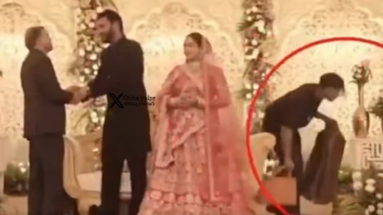 VIDEO: Hombre se hace pasar por invitado en una boda y se roba los regalos de los novios - Fuente: Video de X