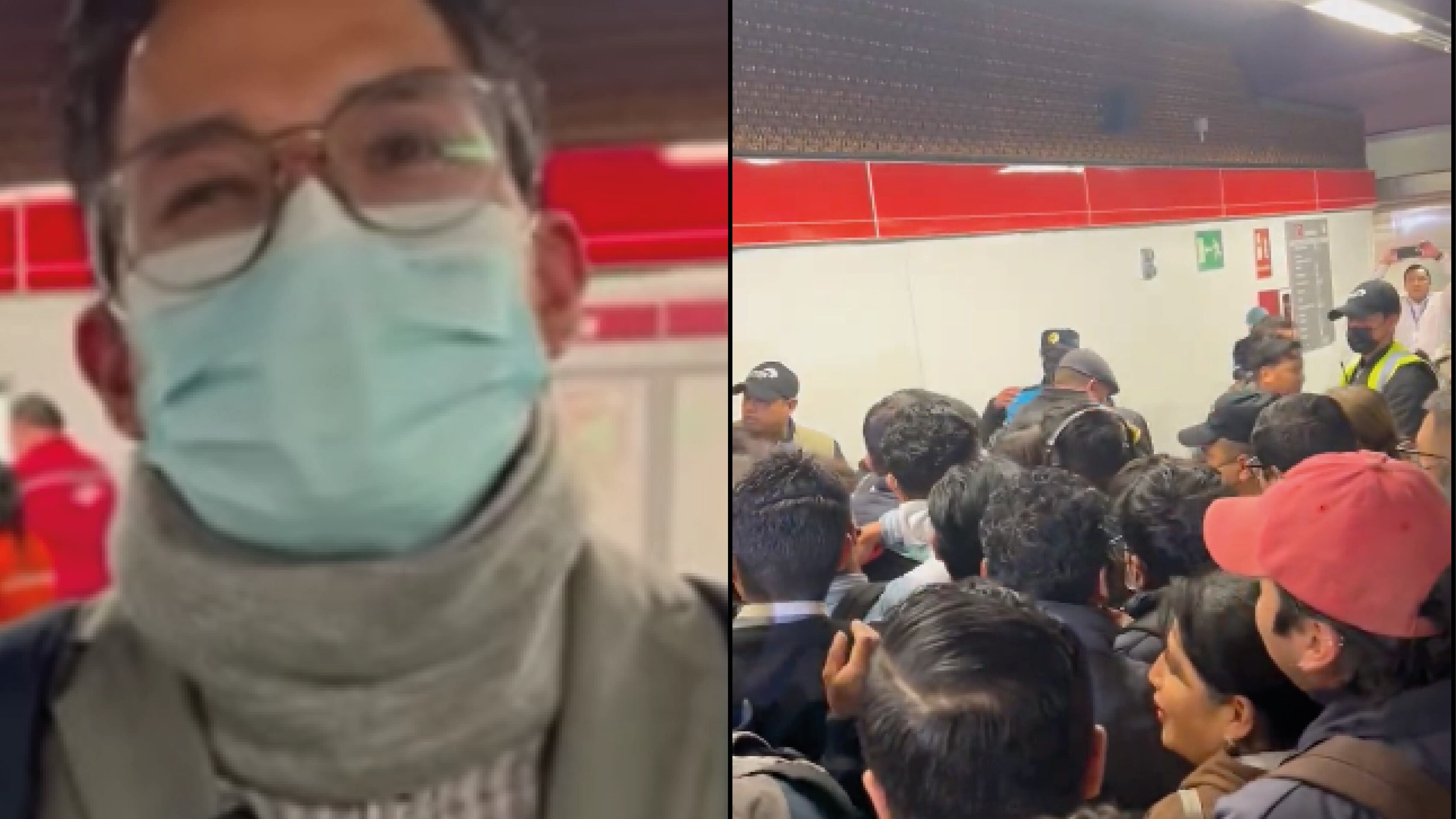 Primer usuario del Metro de Quito