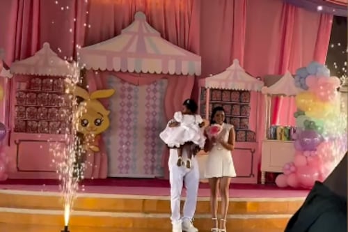 Moisés Caicedo festejó a lo grande el cumpleaños de su pequeña Zoe