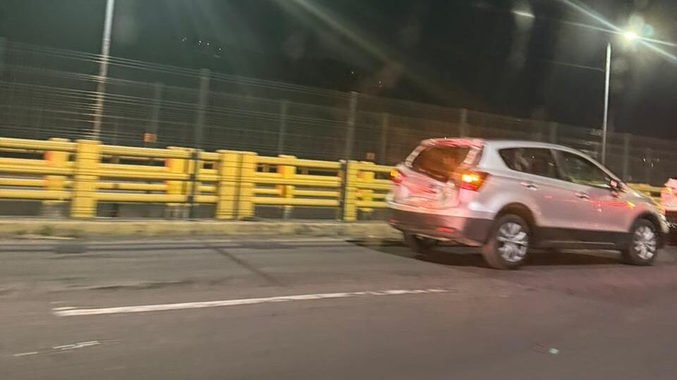 Accidente en el puente de Gualo Quito