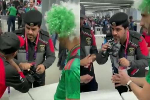 Hincha de México quiso hacerse el vivo e intentó ingresar alcohol a un estadio de Qatar en un curioso objeto