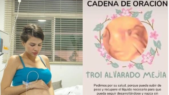 Arianna Mejía podría tener a su hijo con solo 7 meses de embarazo