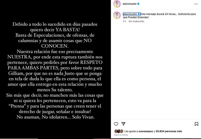 Instagram Álex Vizuete