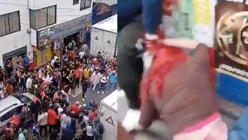 ¡Hartos de la delincuencia! Golpearon a una mujer que sería de una banda delictiva en Carcelén Bajo, Quito