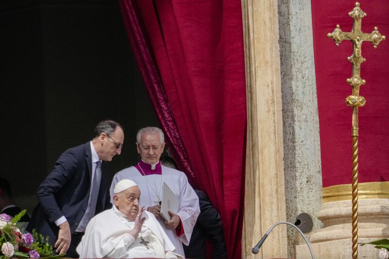 El Papa Francisco en Domingo de Pascua.