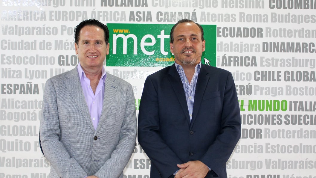 Hernán Cueva, CEO Metro Ecuador; y Roberto Bigalli, Country Manager de Unicomer Ecuador