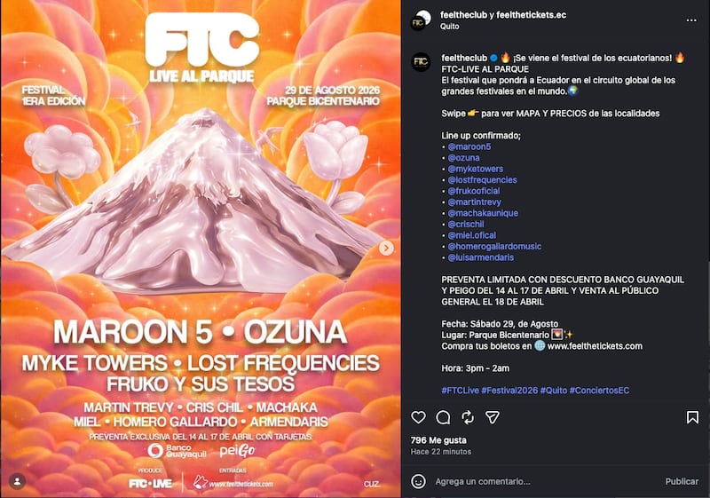 FTC Live al parque Quito