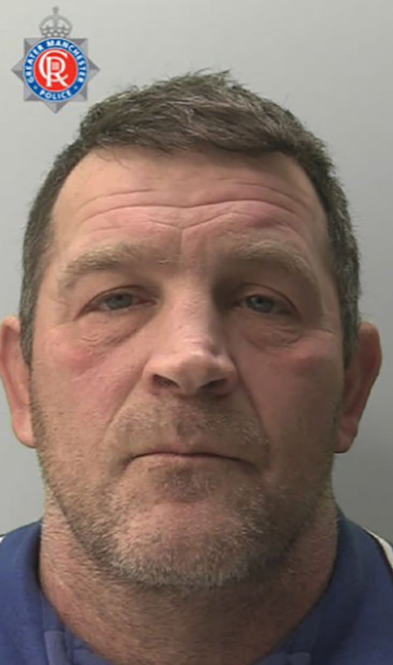 Paul Quinn, declarado culpable por un jurado en el Tribunal de la Corona de Manchester de una agresión sexual ocurrida en 2003, por la que el inocente Andrew Malkinson fue encarcelado durante 17 años (Imagen: GMP/PA Wire).