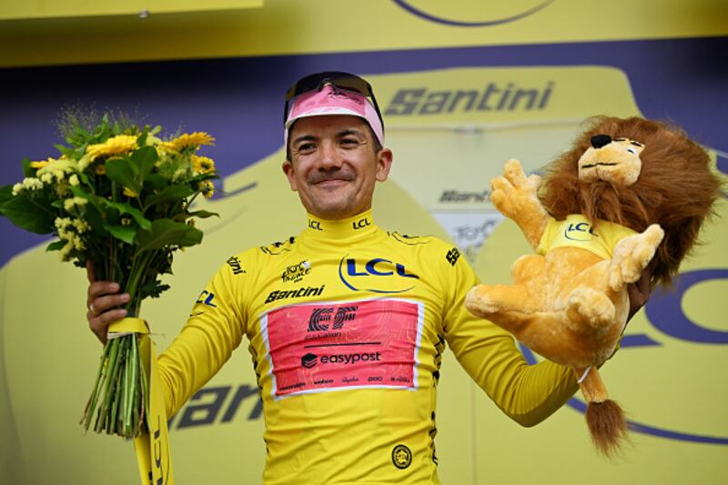 Richard Carapaz, líder del Tour de Francia