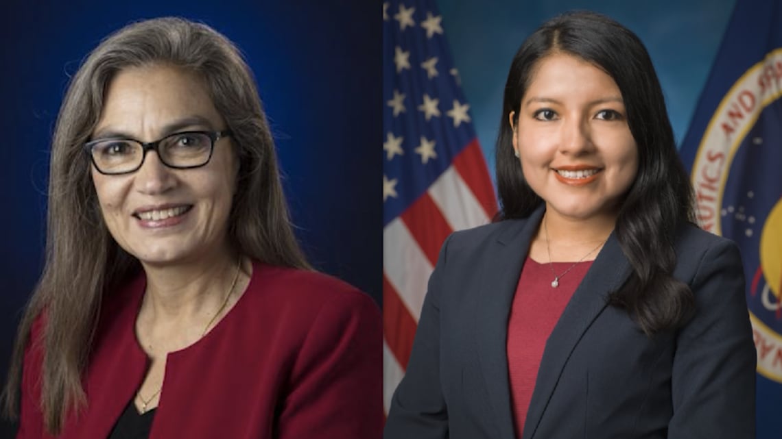 Dos mujeres de la NASA llegaron a Ambato para participar como conferencistas en “El espacio cuidando al mundo”