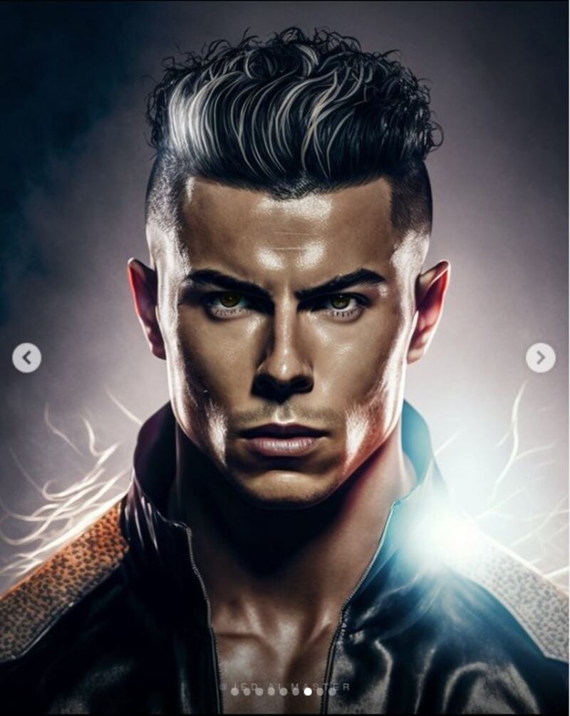 Cristiano Ronaldo en su versión rockstar