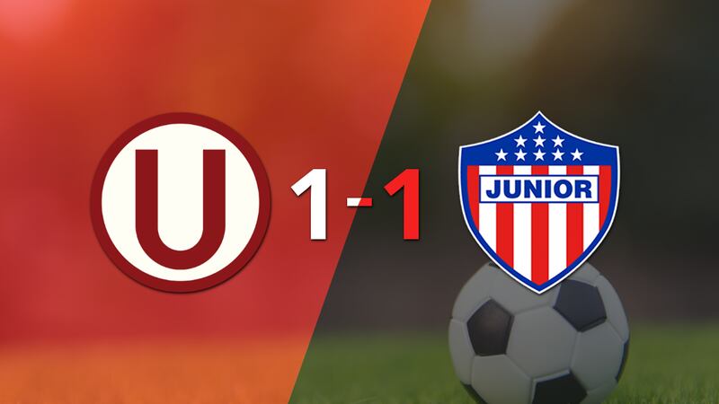 Junior logró sacar el empate a 1 gol en casa de Universitario