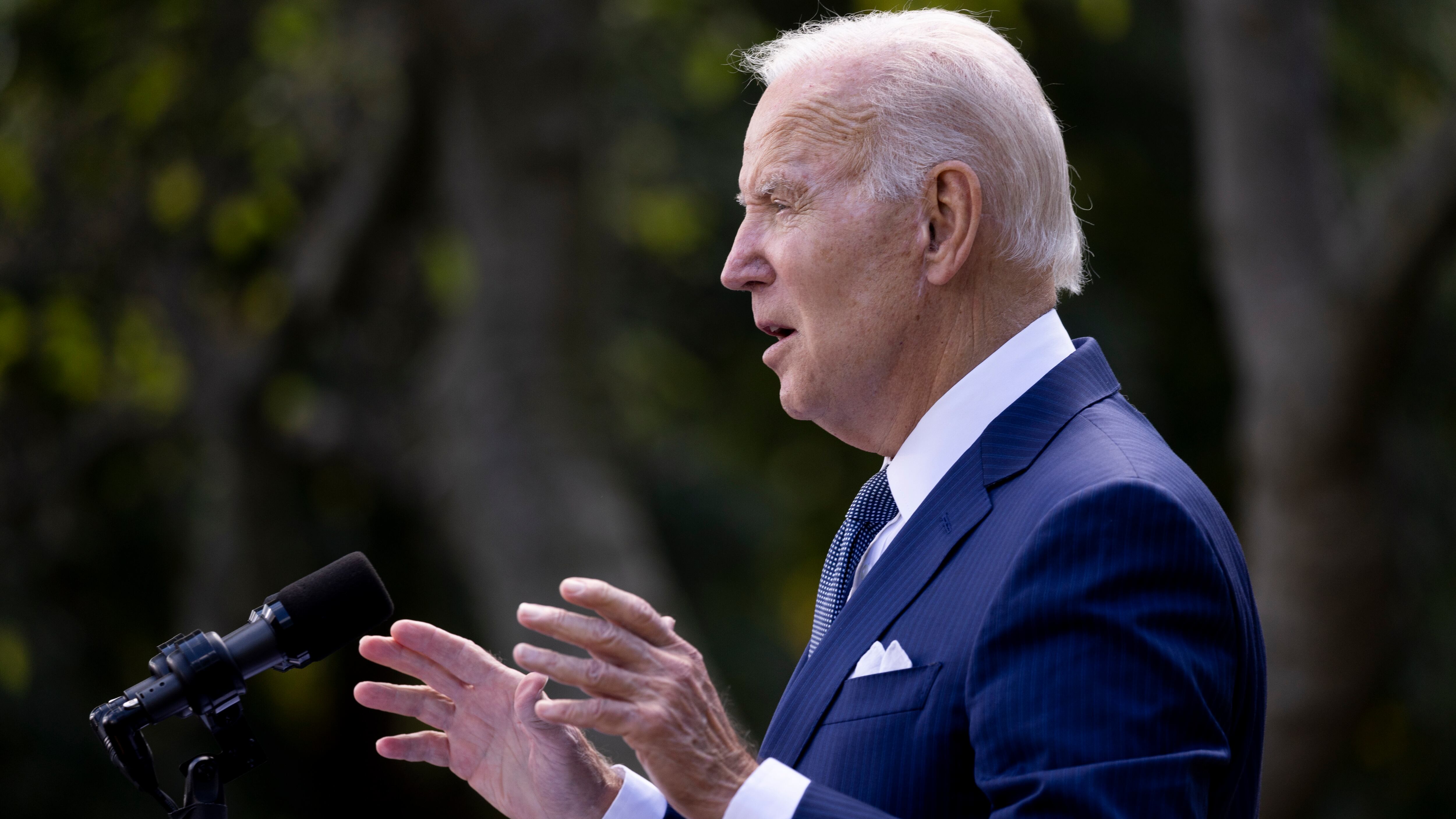 US President Joe Biden- USA, 27 September 2022. (Estados Unidos) EFE/EPA/MICHAEL REYNOLDS / POOL