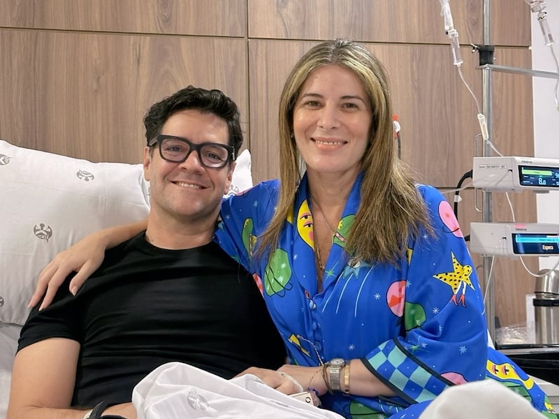 Carlos Luis Andrade y su esposa Gabriela Díaz