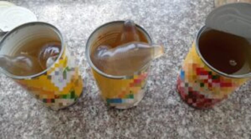 Hallan en Pifo cocaína en condones dentro de enlatados; pretendían ser enviados a U.S.A.