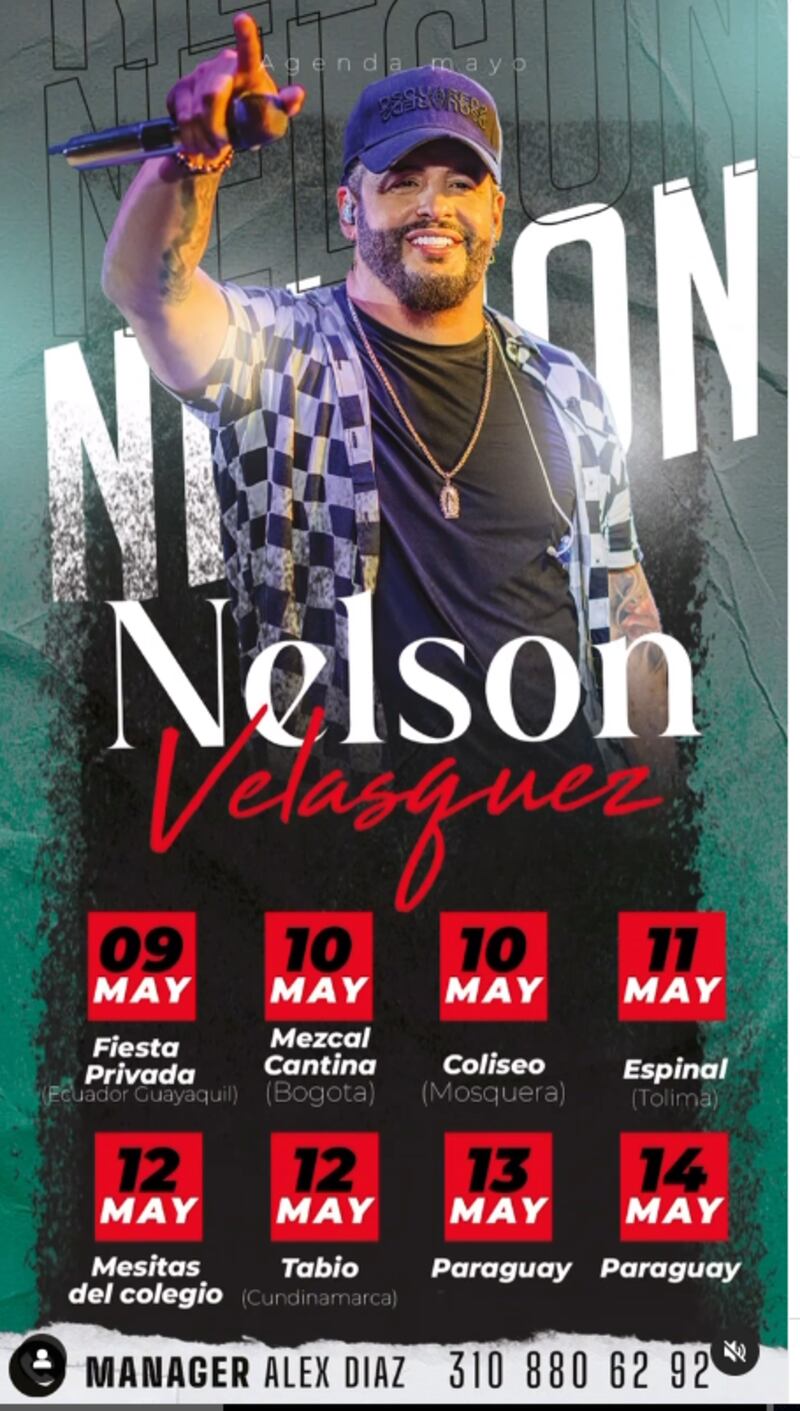 Presentación de Nelson Velázquez en Ecuador