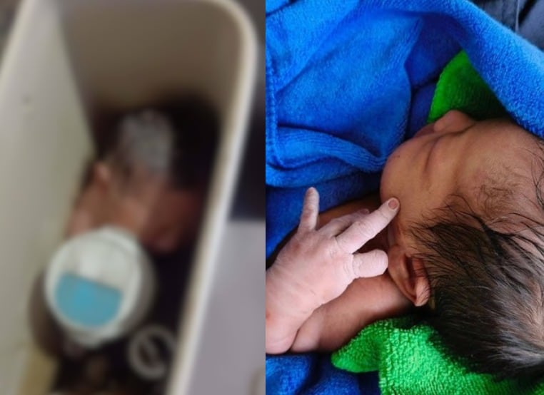 La bebé fue rescatada de un inodoro en Bangkok y ahora está bajo cuidado de protección infantil.